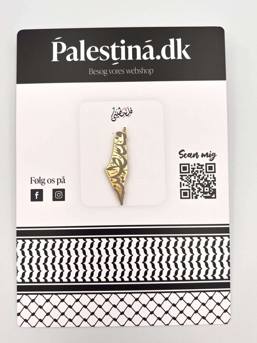 Palestina map guld